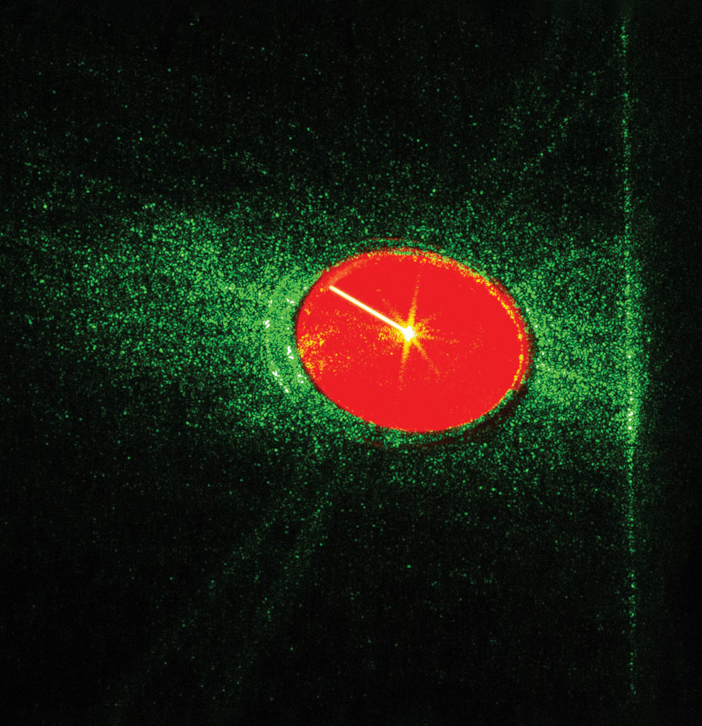 Comet-like green laser thumbnail