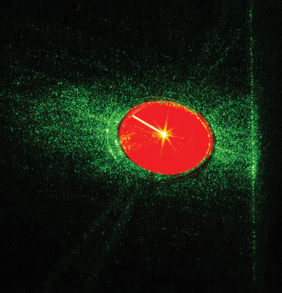 Comet-like green laser  thumbnail