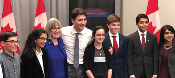 Stickland, Trudeau and students