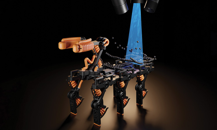 Artist view of 3d-printed robot