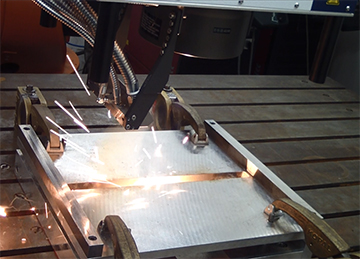 laser welding two sheets of metal