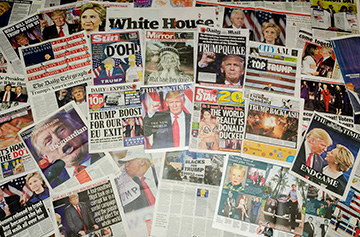 Trump election in world newspapers