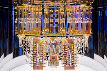 Image of IBM superconducting quantum computer