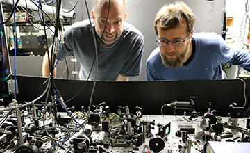 men in lab