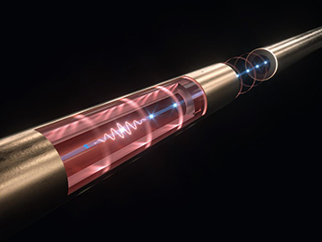 Artist rendering of accelerator tube