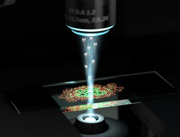 artist image of microscope concept