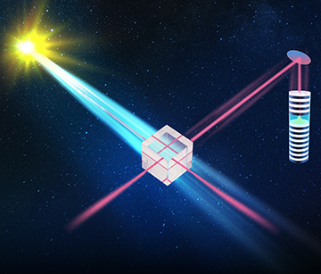 Artist conception of interference with solar photons