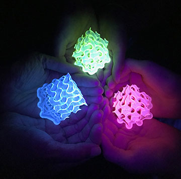 Fluorescent cubes