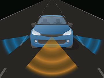 Artists image of autonomous vehicle