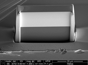Micrograph of multilayer Laue lens