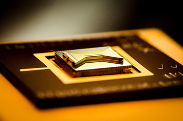 photo of ion-trap chip