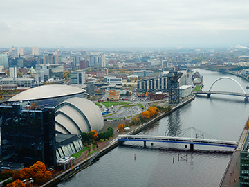 Glasgow skyline view