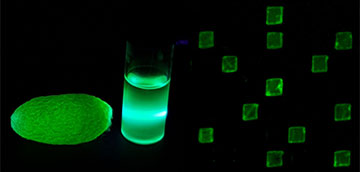 Fluorescent silk