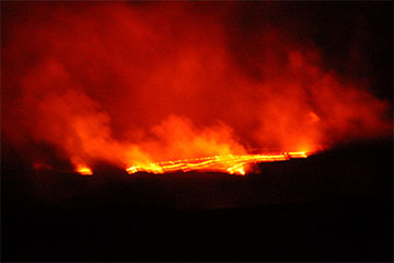 Kīlauea lava gas emissions