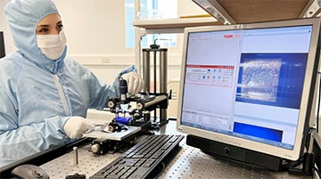 Researcher in lab