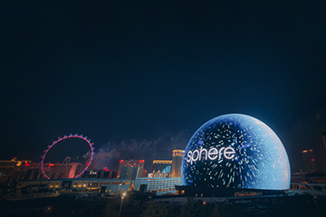 The Sphere on the Las Vegas strip