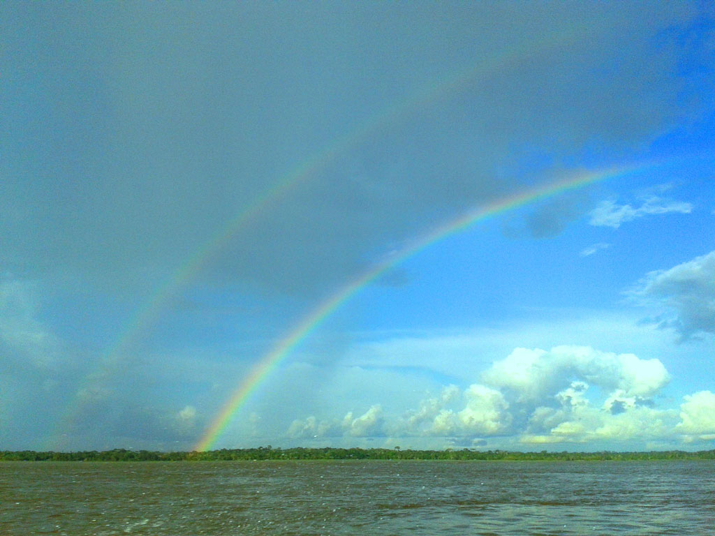 Double rainbow over the Amazon thumbnail