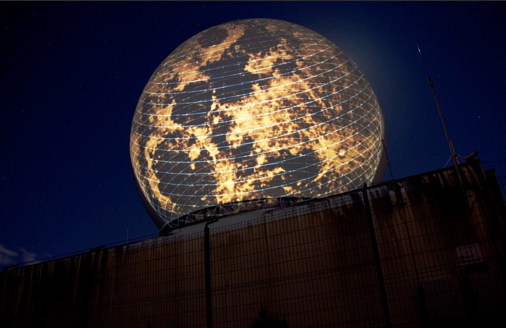 Moon on a meteo Radar