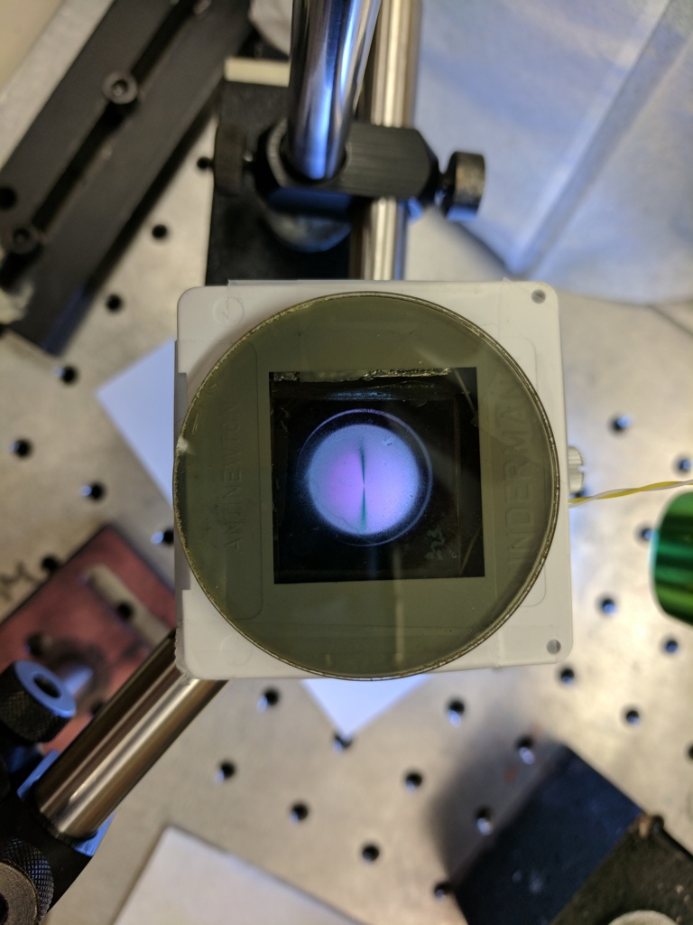Illuminated Q-plate